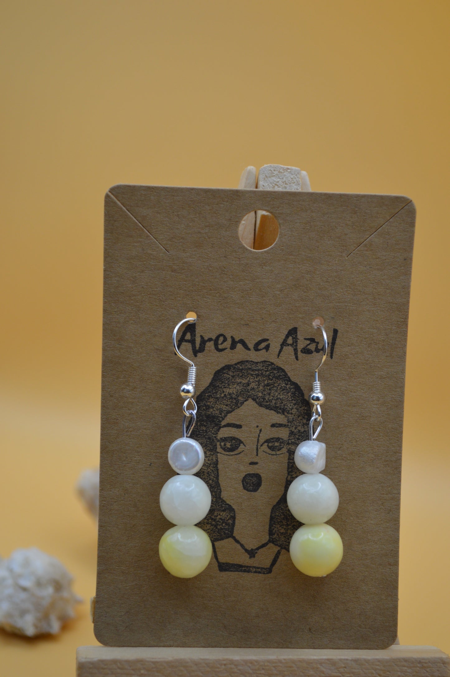 Yellow Rays Earrings