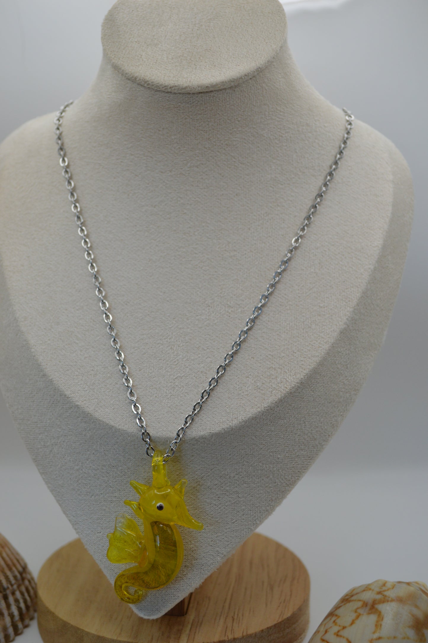 Yellow Seahorse Necklace