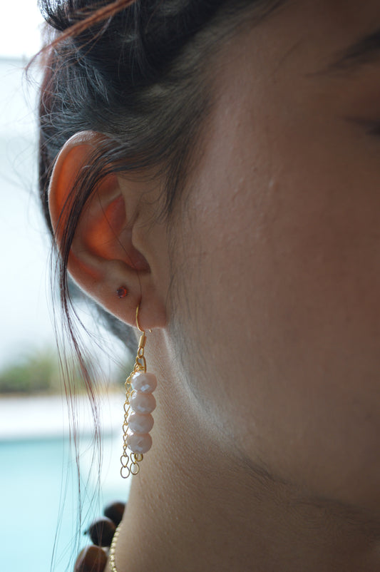 Blush earrings