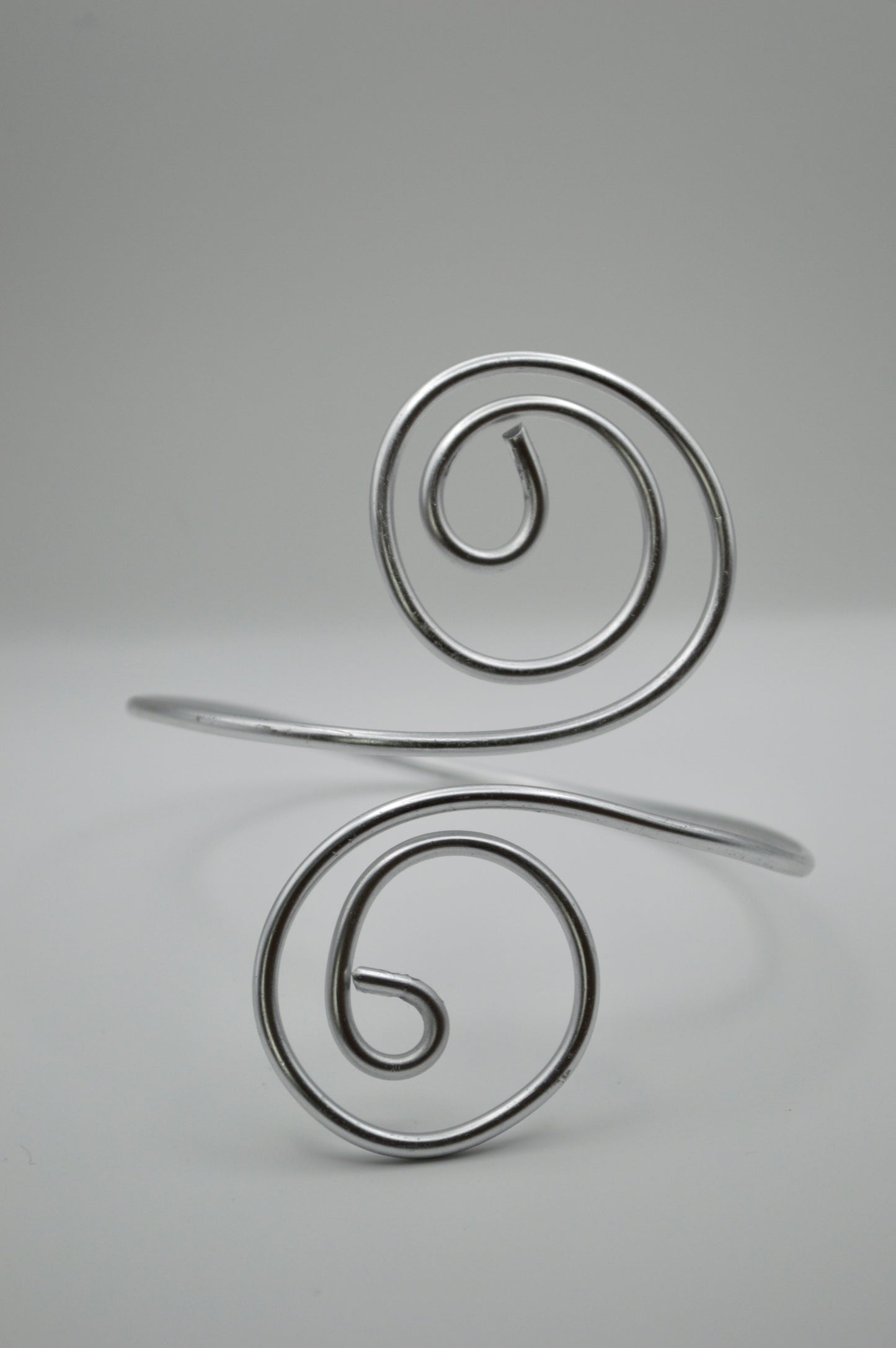 Silver Spiral Cuff
