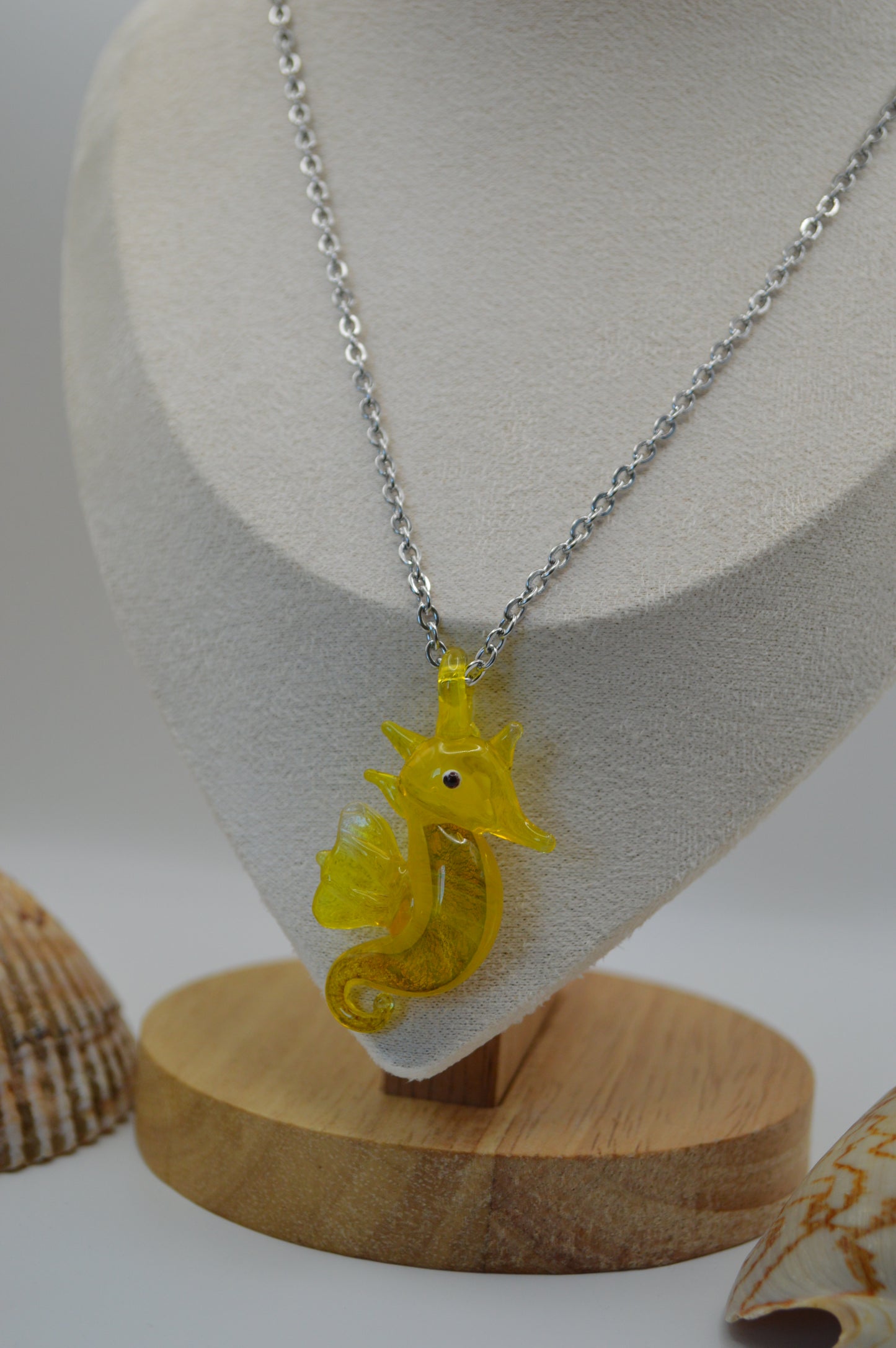 Yellow Seahorse Necklace