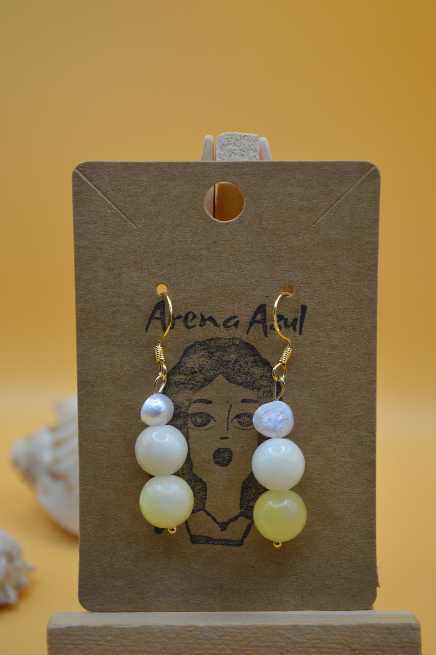 Yellow Rays  Earrings
