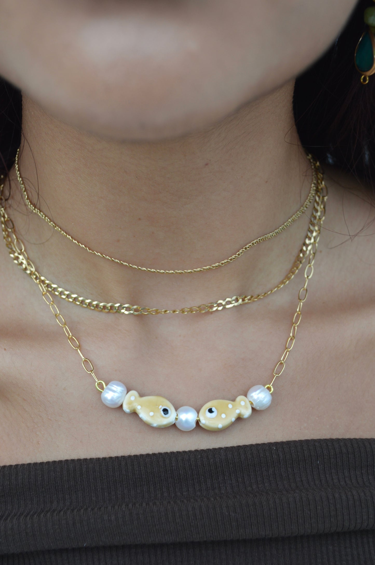 Pearly Fish necklace