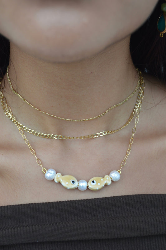 Pearly Fish necklace