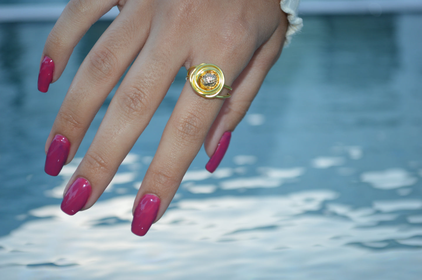Golden Volcano Ring