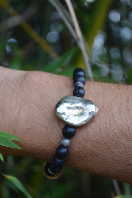 Silver Rock Bracelet