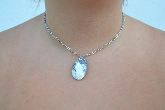 Abalone Elephant Ear Necklace