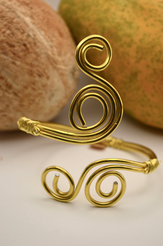 Double Banded Swirl Cuff