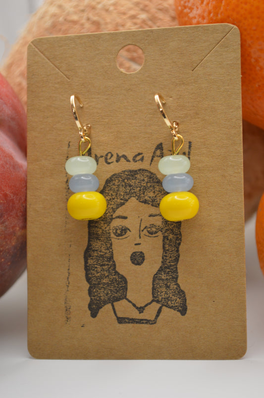 Stacked drops earrings