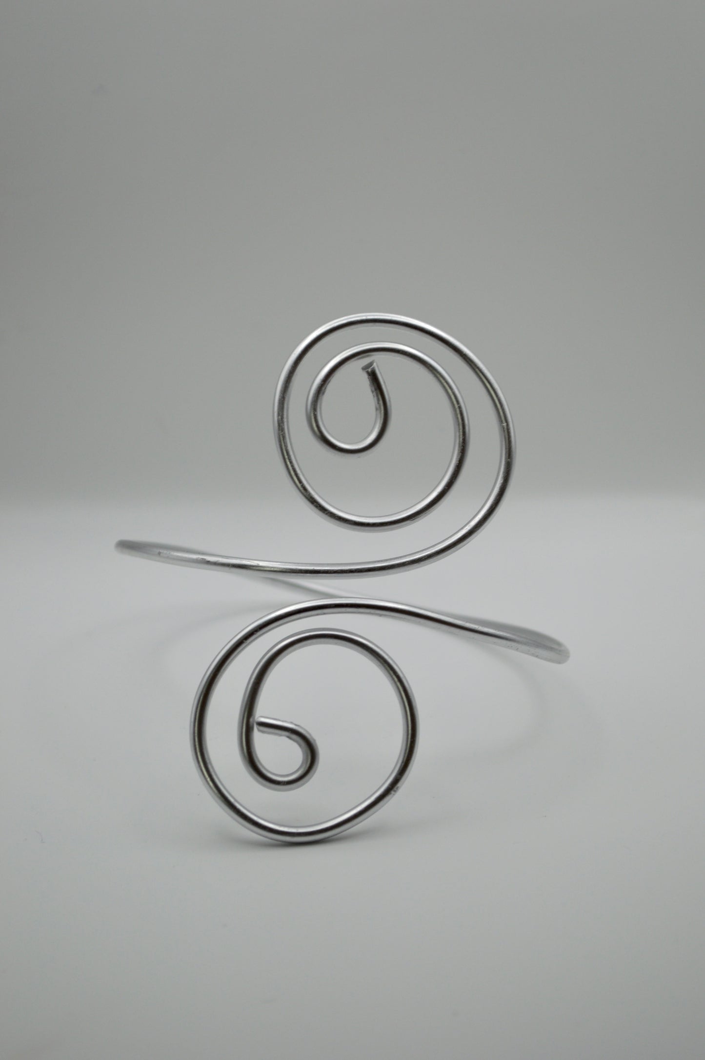 Silver Spiral Cuff
