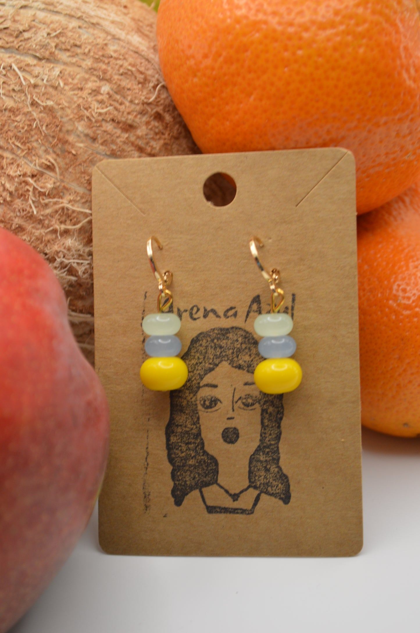Stacked drops earrings