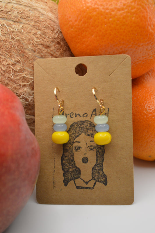 Stacked drops earrings