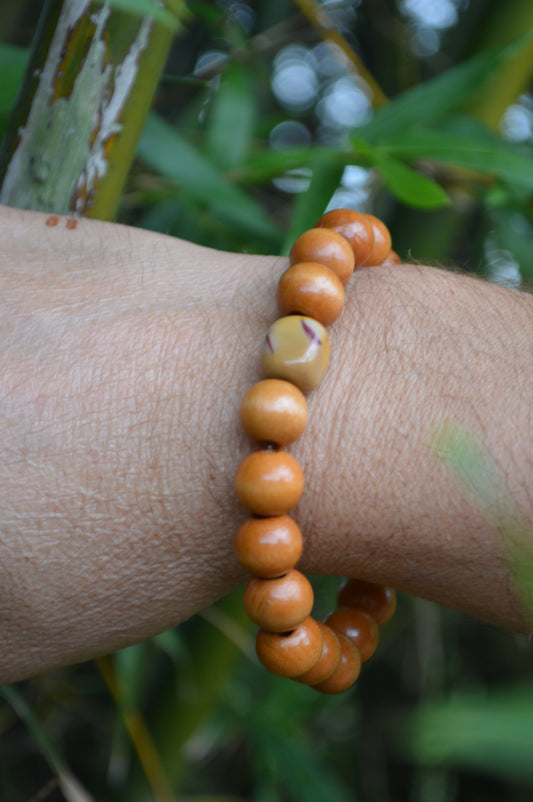 Amber Bamboo Bracelet