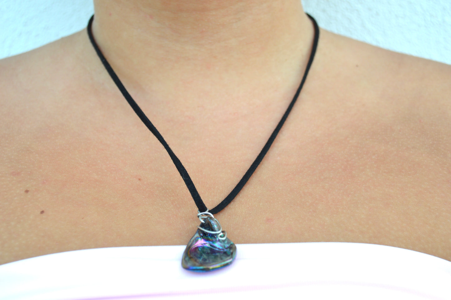 Iridescent Abalone Necklace