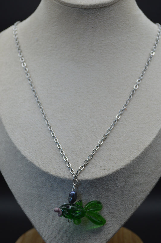 Green Fish Necklace